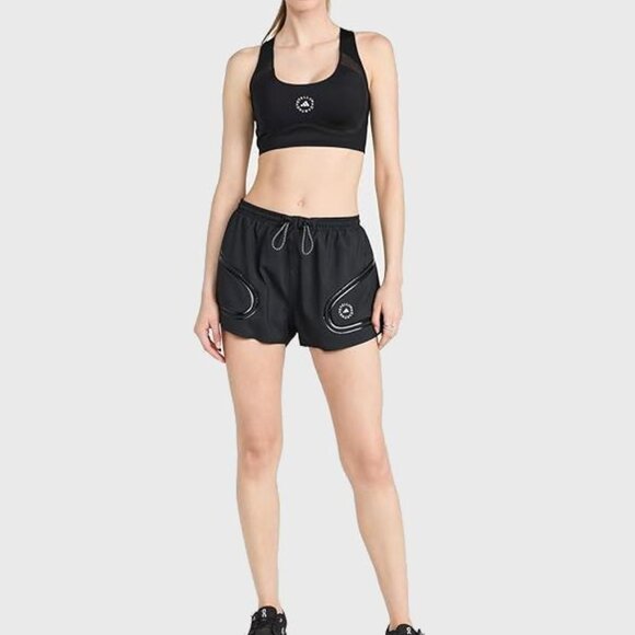 NEW Stella McCartney x Adidas Women TruePace Black Running Shorts - Picture 2 of 6